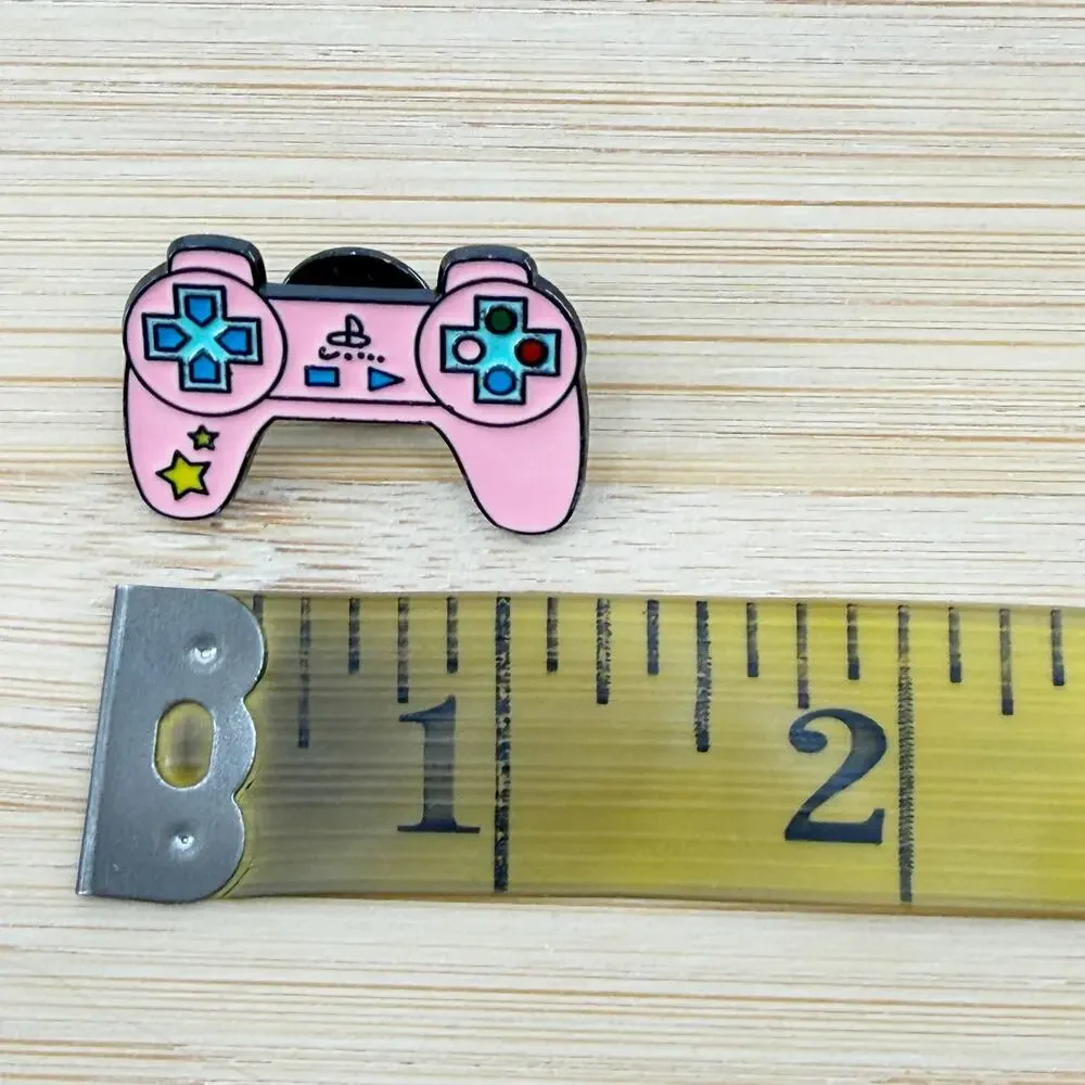 Pink Gaming Controller Soft Enamel Pin, Girl Gamer, Video Game Lover